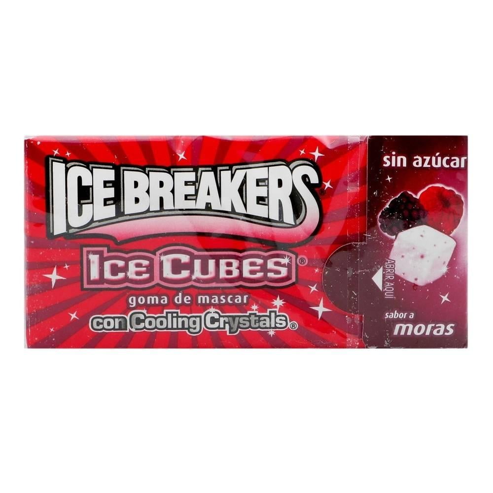 Goma de mascar Ice Breakers Ice Cubes sabor moras sin azúcar 23 g Walmart