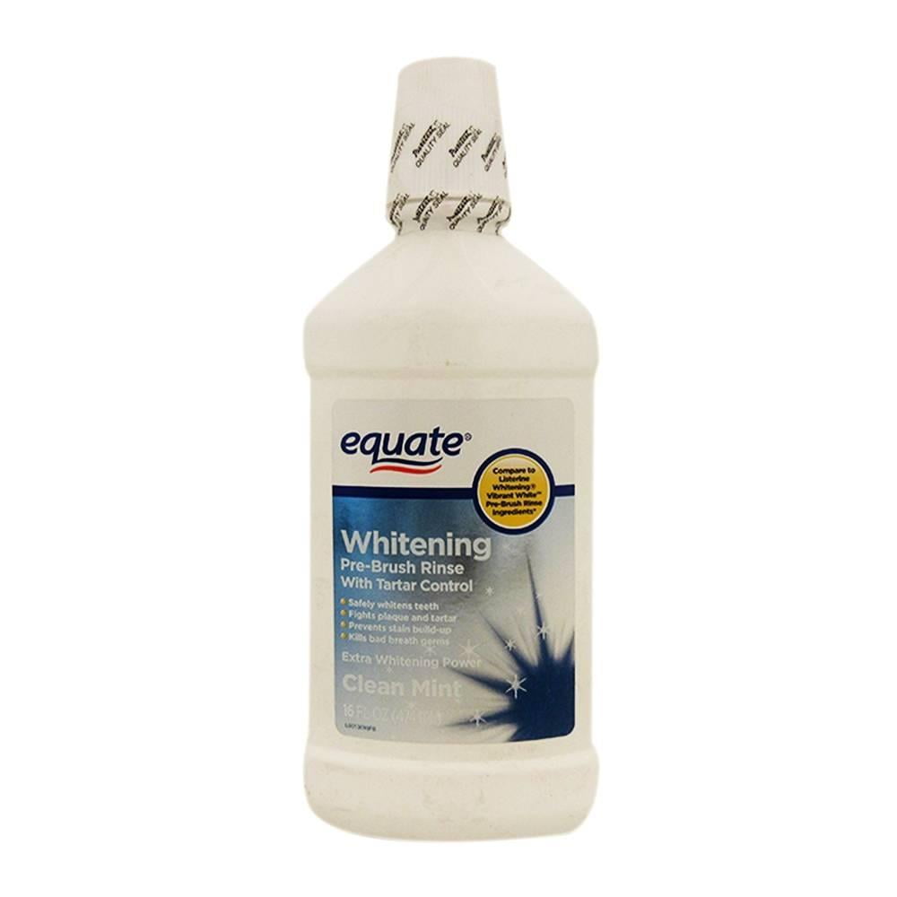 Enjuague Bucal Equate Con Blanqueador Sabor Menta 474 Ml Walmart