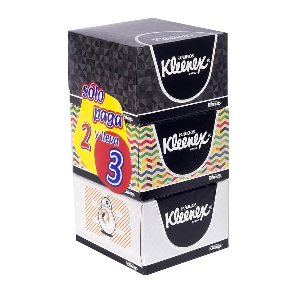 Pañuelos desechables Kleenex Boutique 3 paquetes con 70 pzas c u Walmart