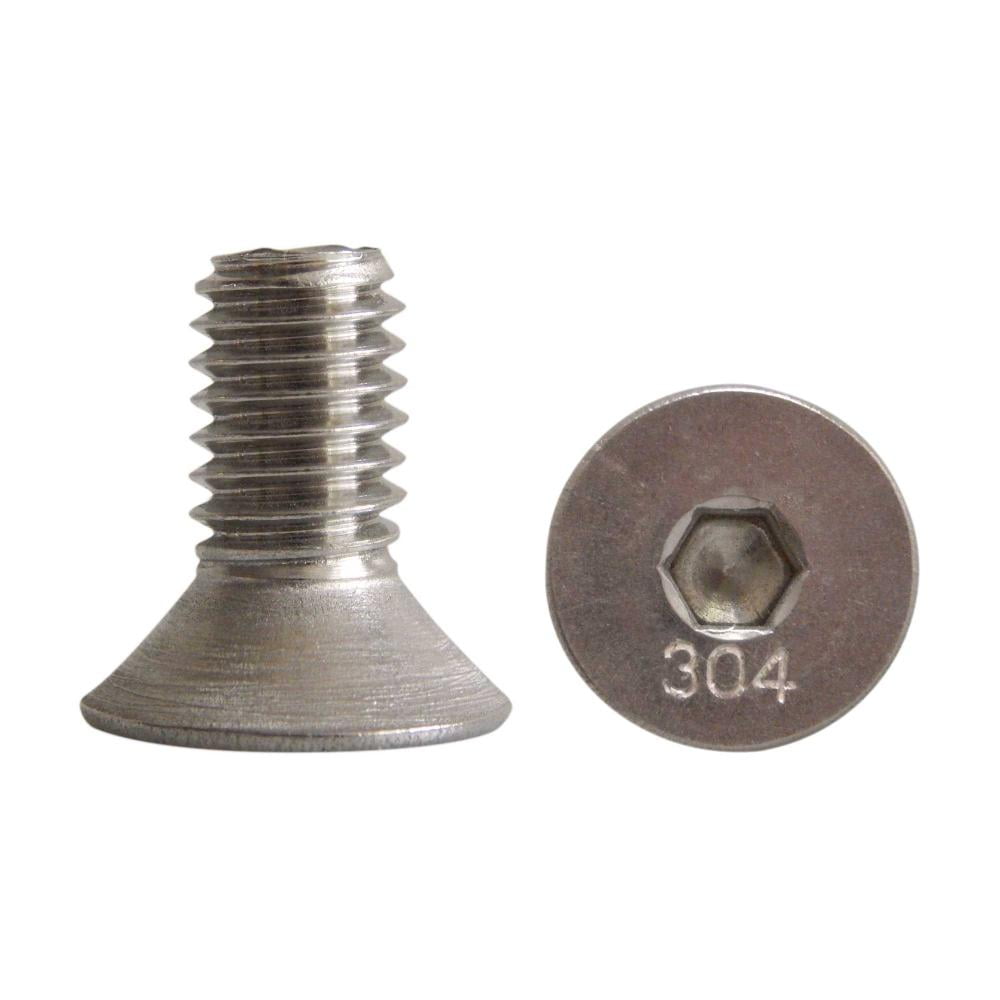 Tornillo Allen Cabeza Plana Metrico INOXIDABLE A2 10 X 20 Mm Fijatec