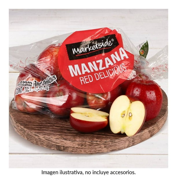 Manzana red delicious en bolsa 1.3 aprox precio por kilo