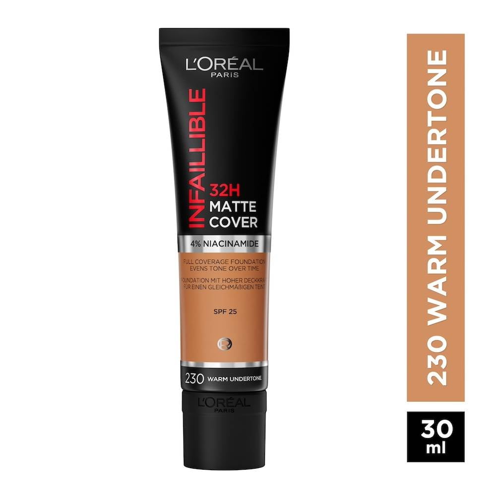 Base de maquillaje L'Oréal Infallible total cover 302 creamy natural 30 ml