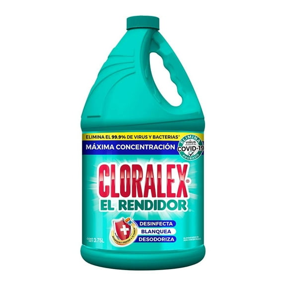 Blanqueador desinfectante Cloralex El Rendidor 3.75 l