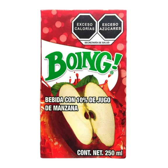 Bebida Boing con 10% de jugo de manzana 250 ml