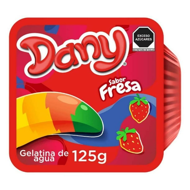 Gelatina de agua Dany sabor fresa 125 g