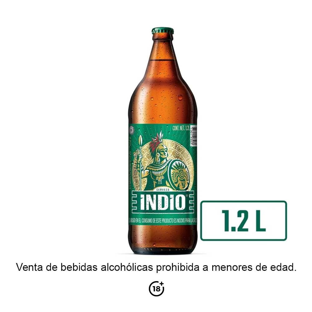 Cerveza Oscura Indio Botella De 1 2 L Walmart