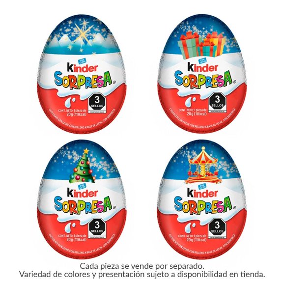 Huevo de chocolate Kinder Sorpresa navidad  20 g