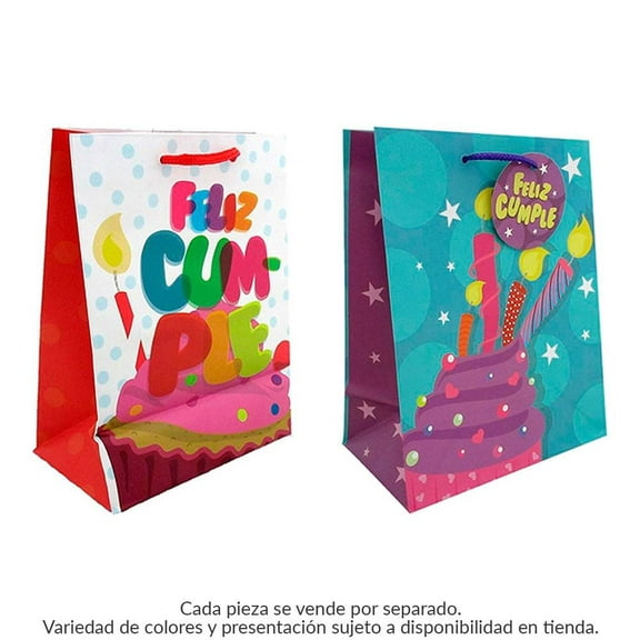 Bolsas Regalo Cumpleaños 4: Bolsas Regalo Cumpleaños 4 Piñatería Tu Fiesta