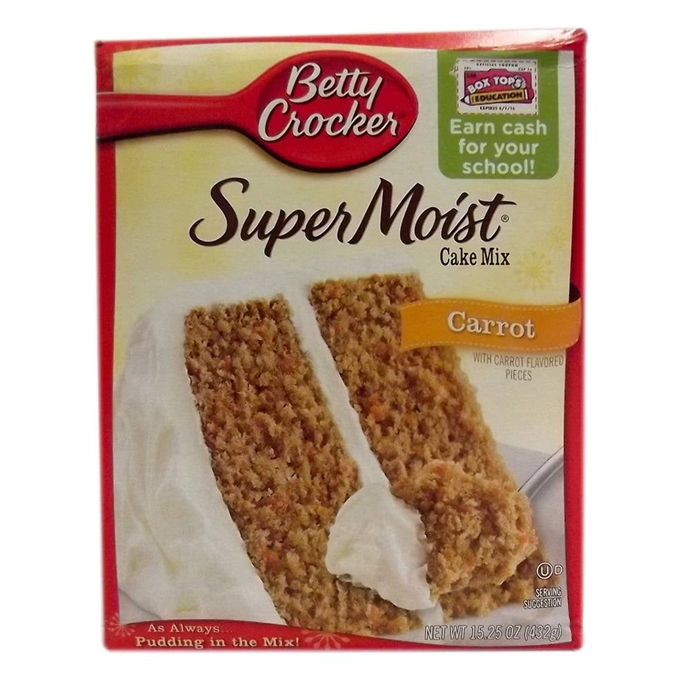Harina preparada Betty Crocker Super Moist pastel sabor zanahoria 432 g |  Walmart