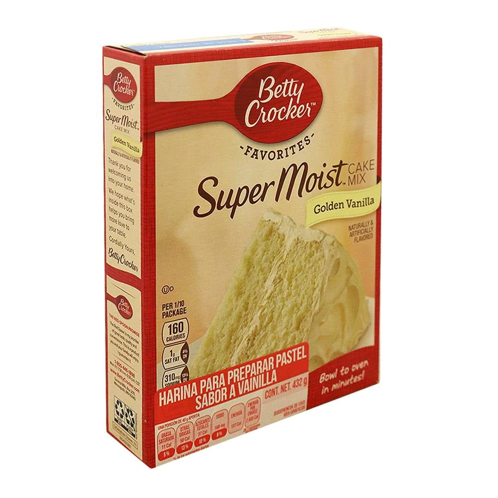 Harina para preparar pastel Betty Crocker Super Moist sabor a vainilla 432  g | Walmart