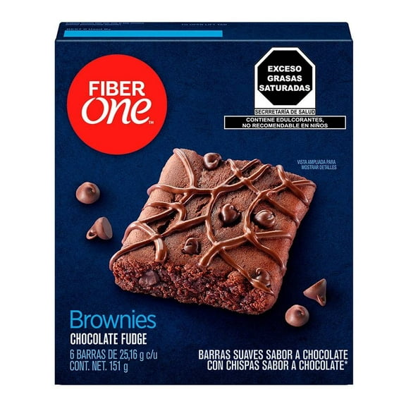 Brownies Fiber One chocolate fudge 6 pz