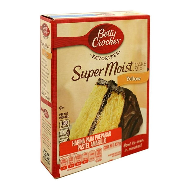 Harina para preparar pastel Betty Crocker Super Moist amarillo 432 g |  Walmart
