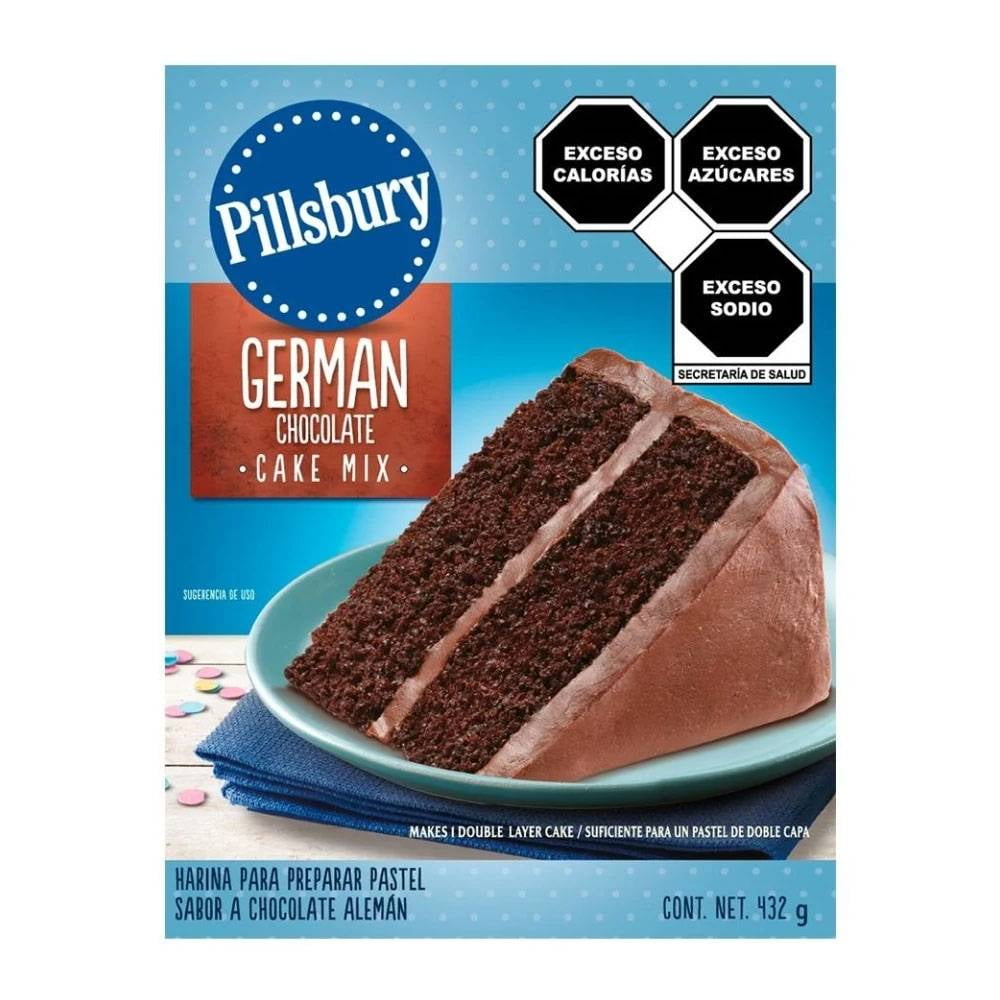 Harina para pastel Pillsbury sabor chocolate alemán 432 g | Walmart