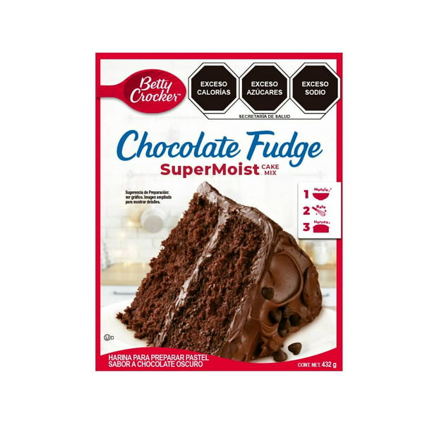 Harina para pastel Betty Crocker sabor chocolate oscuro 432 g | Walmart