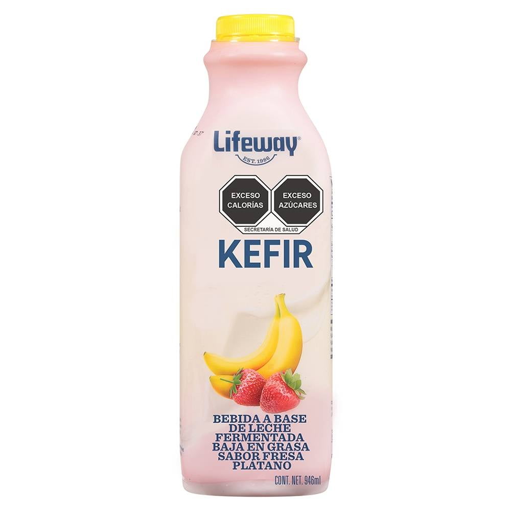 DIA LACTEA yogur líquido sabor fresa y plátano botella 1 lt