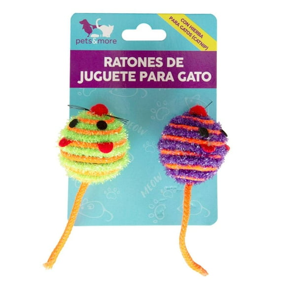 Juguete para Gatos Pets&More Ratones 2 Pzas