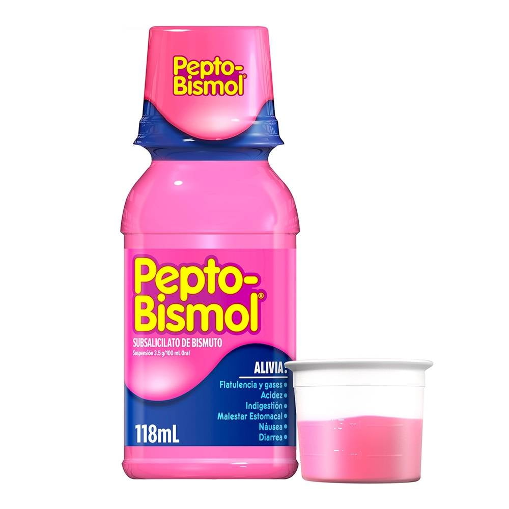 Antiácido Pepto Bismol Plus suspensión sabor original 118 ml | Walmart