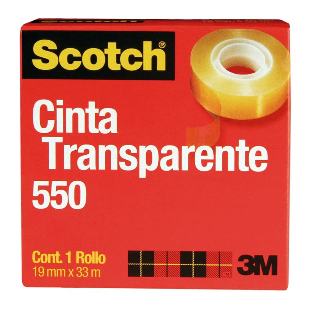 Cinta Transparente Scotch®, 19 mm x 33 m, 144/Caja