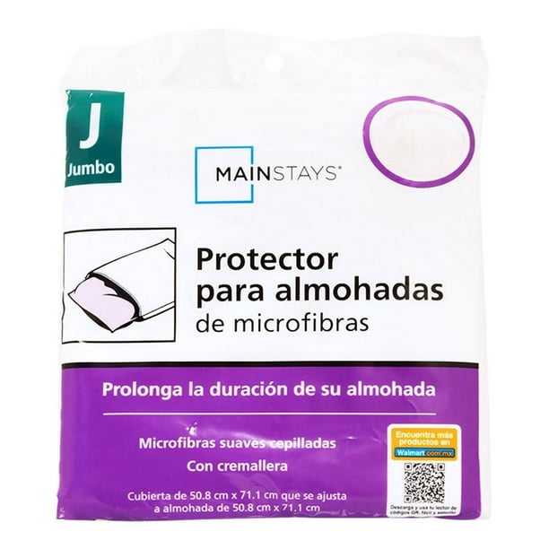 salida Encommium Contento Protector para almohadas Mainstays de Microfibras Jumbo | Walmart