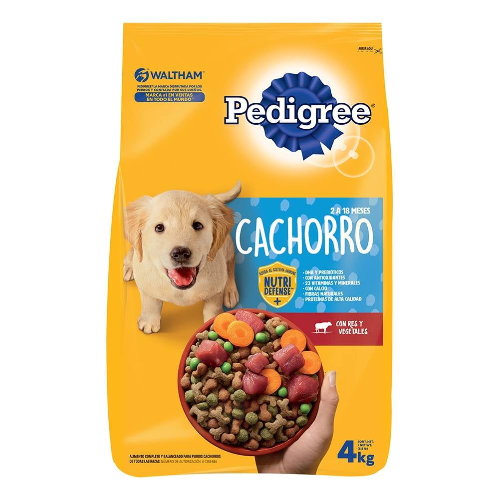 Alimento para Perro Nutri Defense Cachorro con Res y Vegetales 4 kg | Walmart