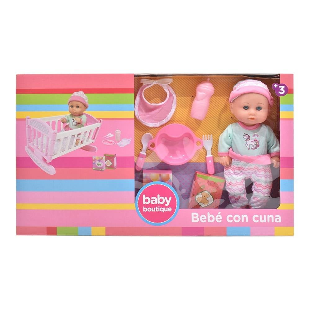 Accesorios para Bebé Baby Boutique de Juguete Rosa con 53 pzas