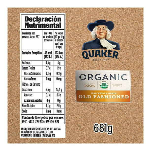 Avena orgánica libre de gluten – por 400 gr – Organic Life