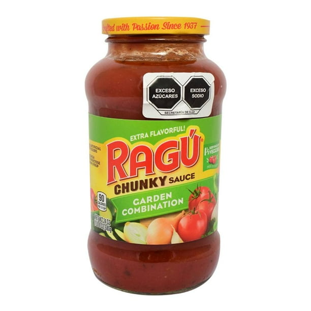 Salsa de tomate para pasta Ragú combinación de vegetales 680 g | Walmart