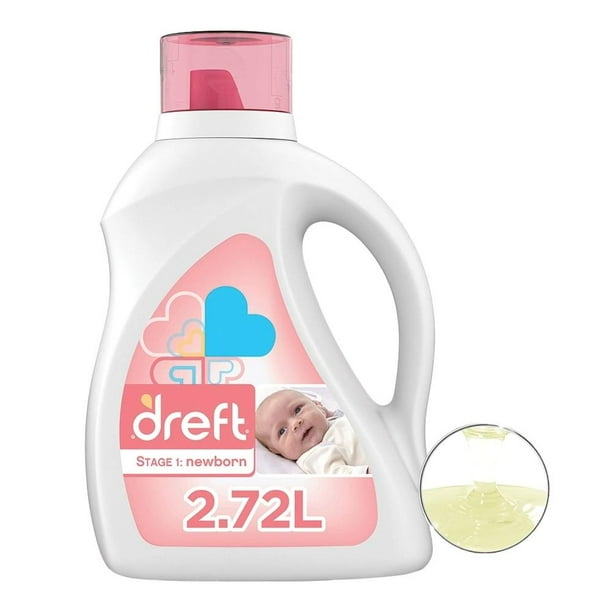 En consecuencia bicapa Ficticio Detergente líquido Dreft Newborn hipoalergénico para ropa de bebé 2.72 l |  Walmart