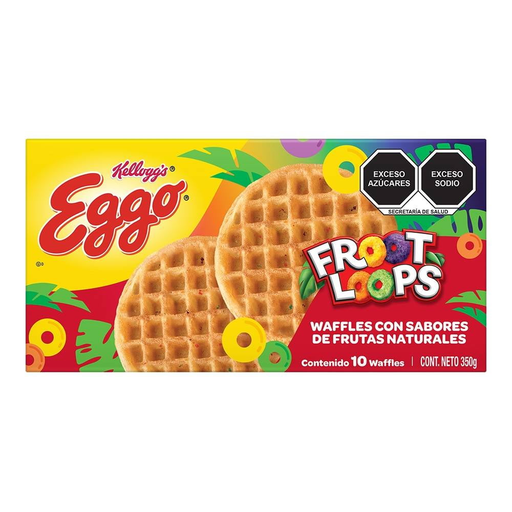 Wafles Kellogg s Eggo Froot Loops 350 g Walmart