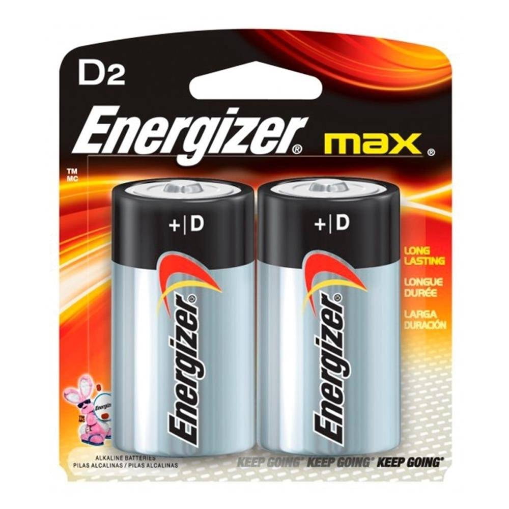 Pilas Energizer Max D 2 Pzas