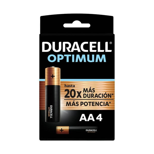Pilas Duracell Alcalinas Optimum AAA 4 Piezas