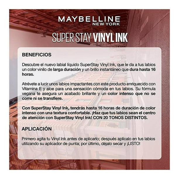 Labial Líquido Maybelline SuperStay Vinyl