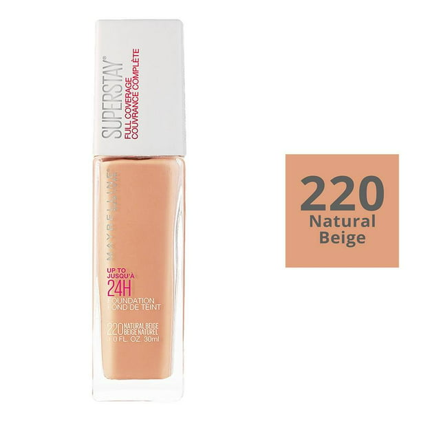 Base de maquillaje Maybelline Super Stay full coverage 220 natural beige 30  ml