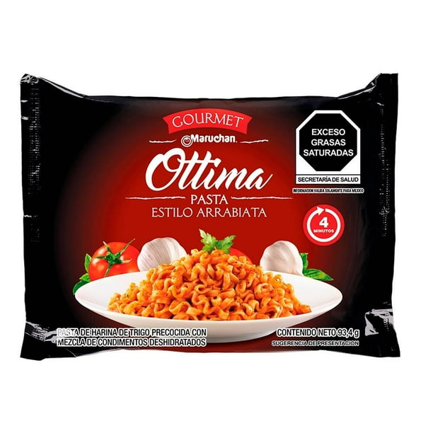 Pasta instantánea Maruchan Ottima ramen arrabiata 93.4 g