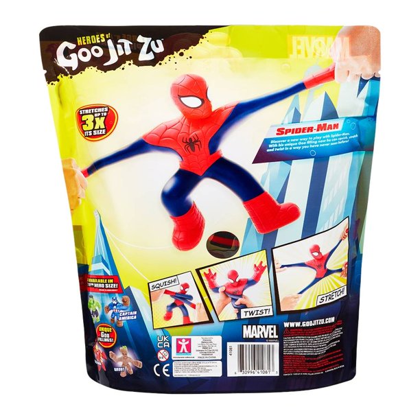 Miles Morales Goo JIT Zu Marvel Figura de Spider-Man de 8 (20 cm.) Juguete  Elástico para Niños Muñeco Estirable Original de Bandai : :  Juguetes y Juegos