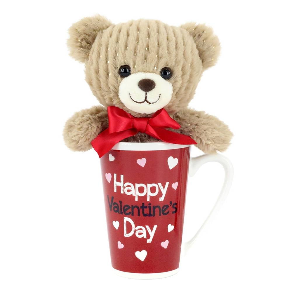 Taza con Tapa De Oso Con Pelotitas Happy Bear