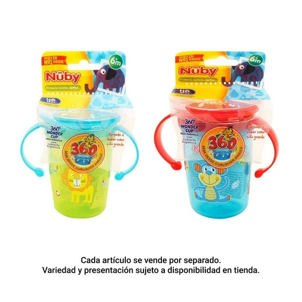 Taza Nuby Primeros Sorbitos 8 oz 240 ml varios modelos 1 pza