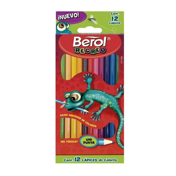 Lápices de Colores Berol Recreo Mod. 2107589 12 pzas