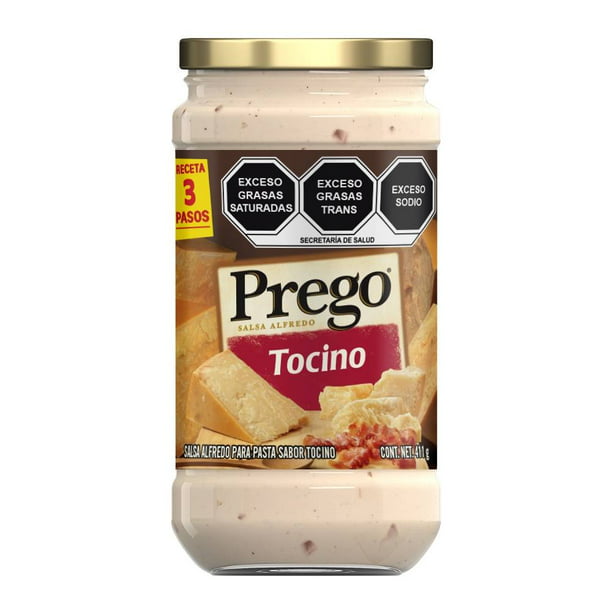 Salsa para pasta Prego alfredo sabor tocino 411 g | Walmart