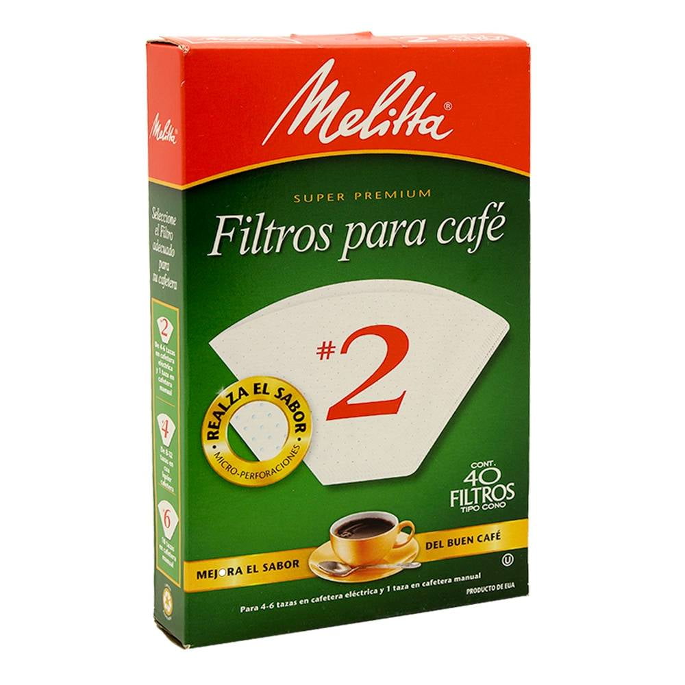 Filtros de café Melitta® 1x6®/40 para cafeteras de goteo
