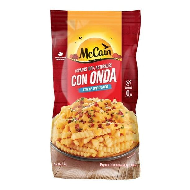 Patatas fritas congeladas corte ondulado BIO