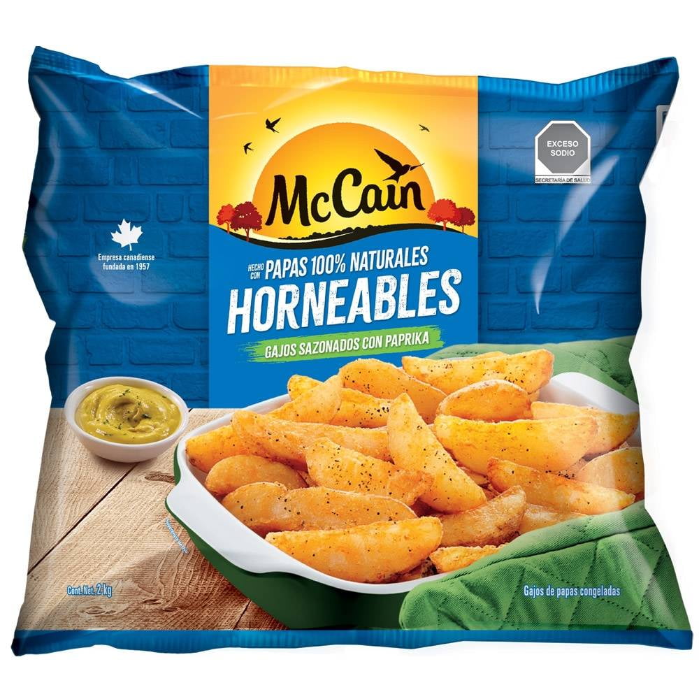 Patatas fritas congeladas Mccain-Potato Pickers Gajo Crinkle
