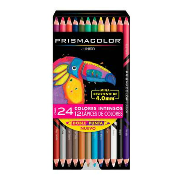  Lápices de colores Prismacolor Junior punta doble   pzas