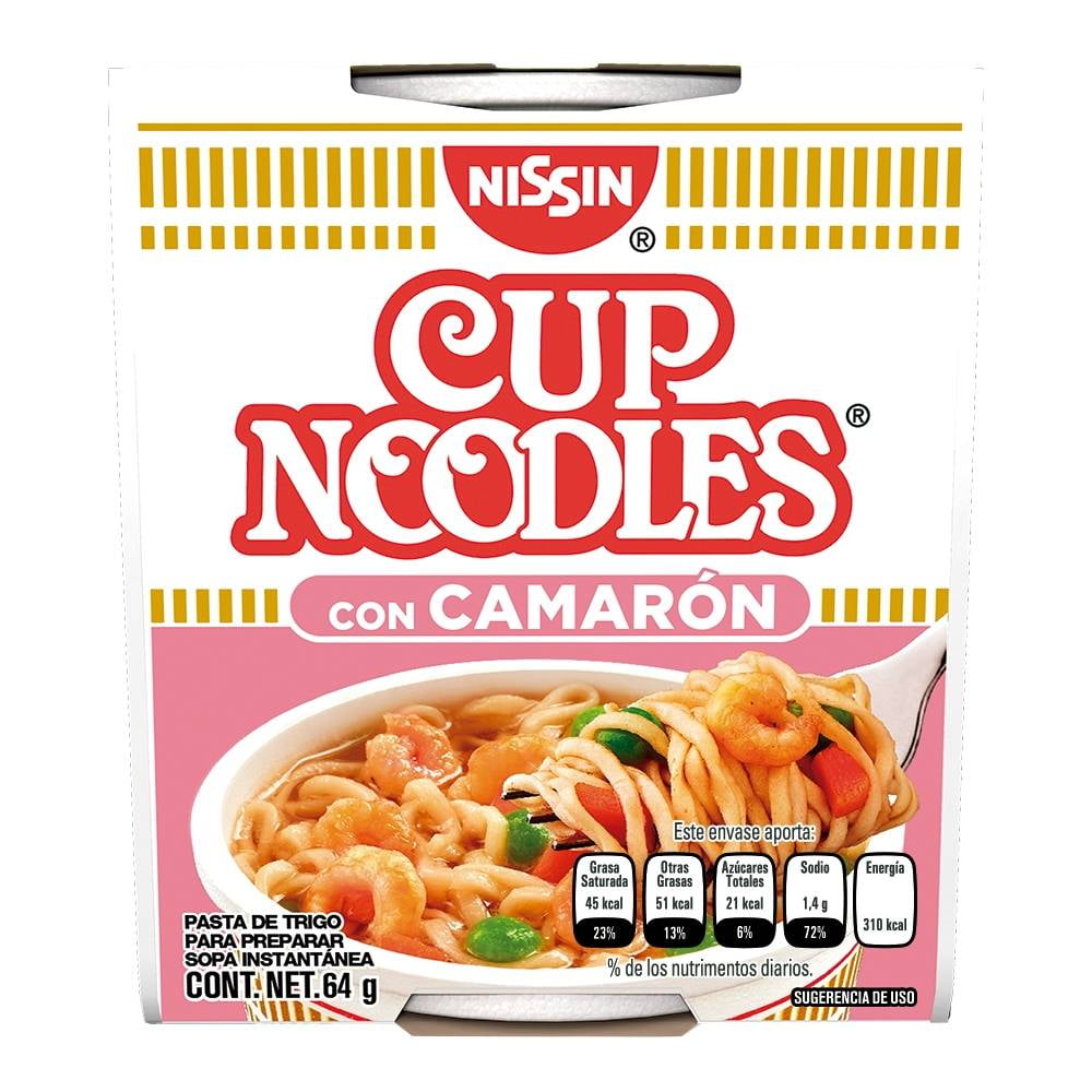 Sopa instantánea Nissin Cup Noodles pollo 64 g | Walmart