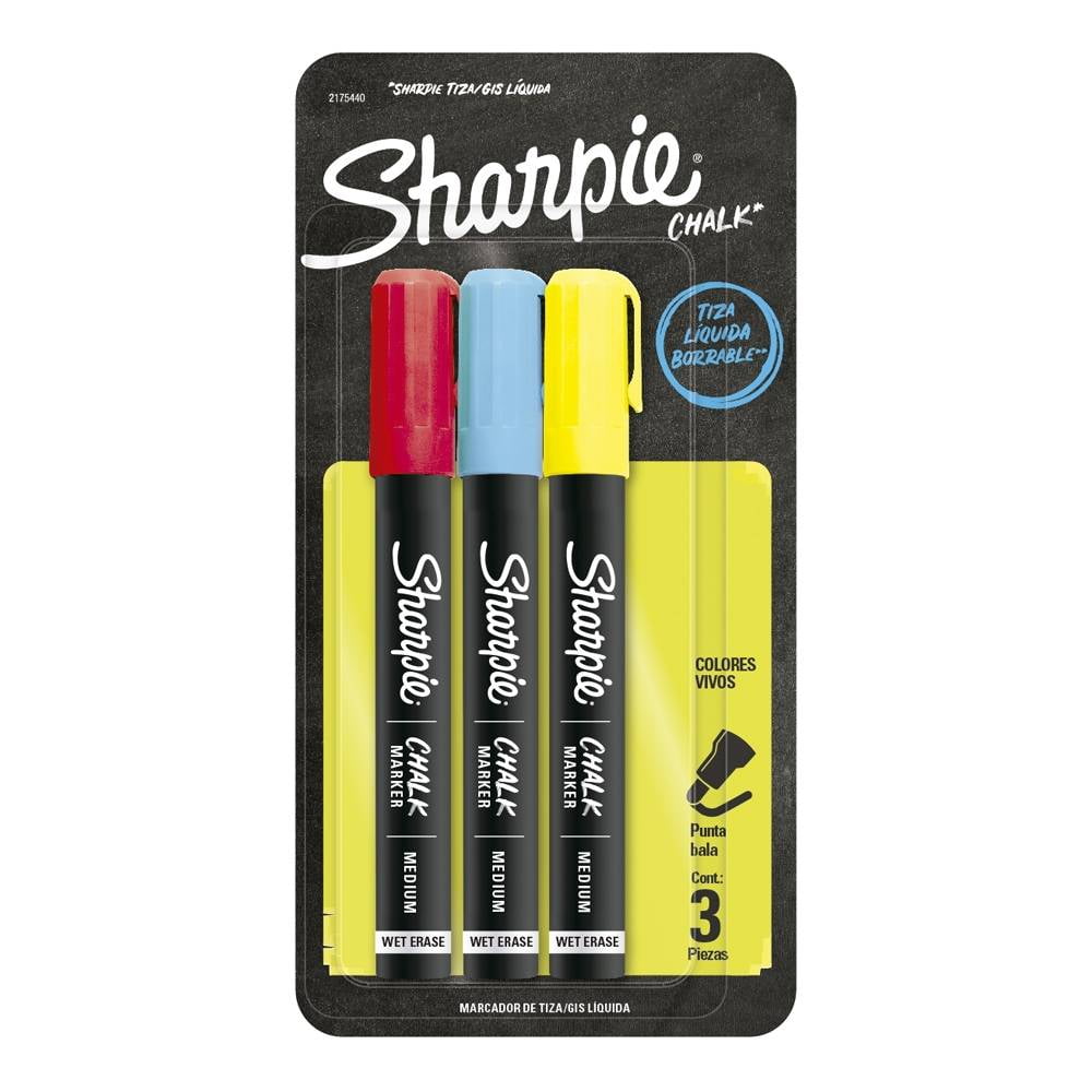Sharpie - Paquete de 5 Marcadores de Tiza Líquida Chalk Multicolor