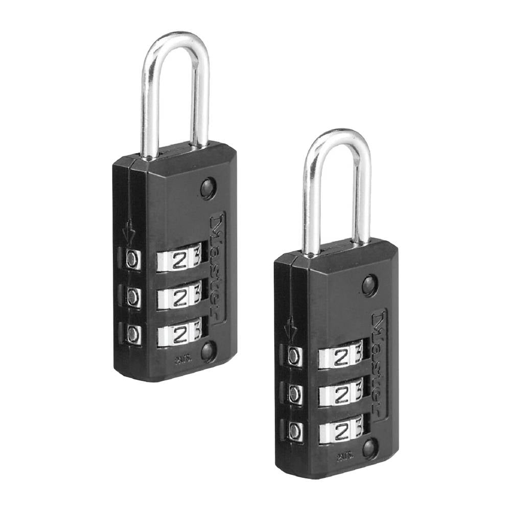 Master Lock -1178 Candado de combinación, fondo, negro/plata