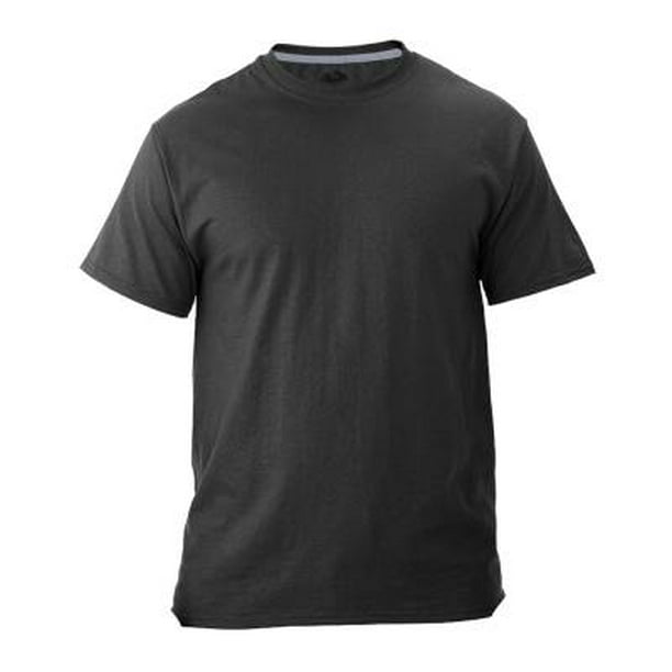 Playera Negra Fruit of the Loom de Talla EG, Cuello Redondo y Manga Corta