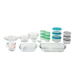 Vaso Mainstays de Vidrio con Tapa y Popote Geométrico 600 ml