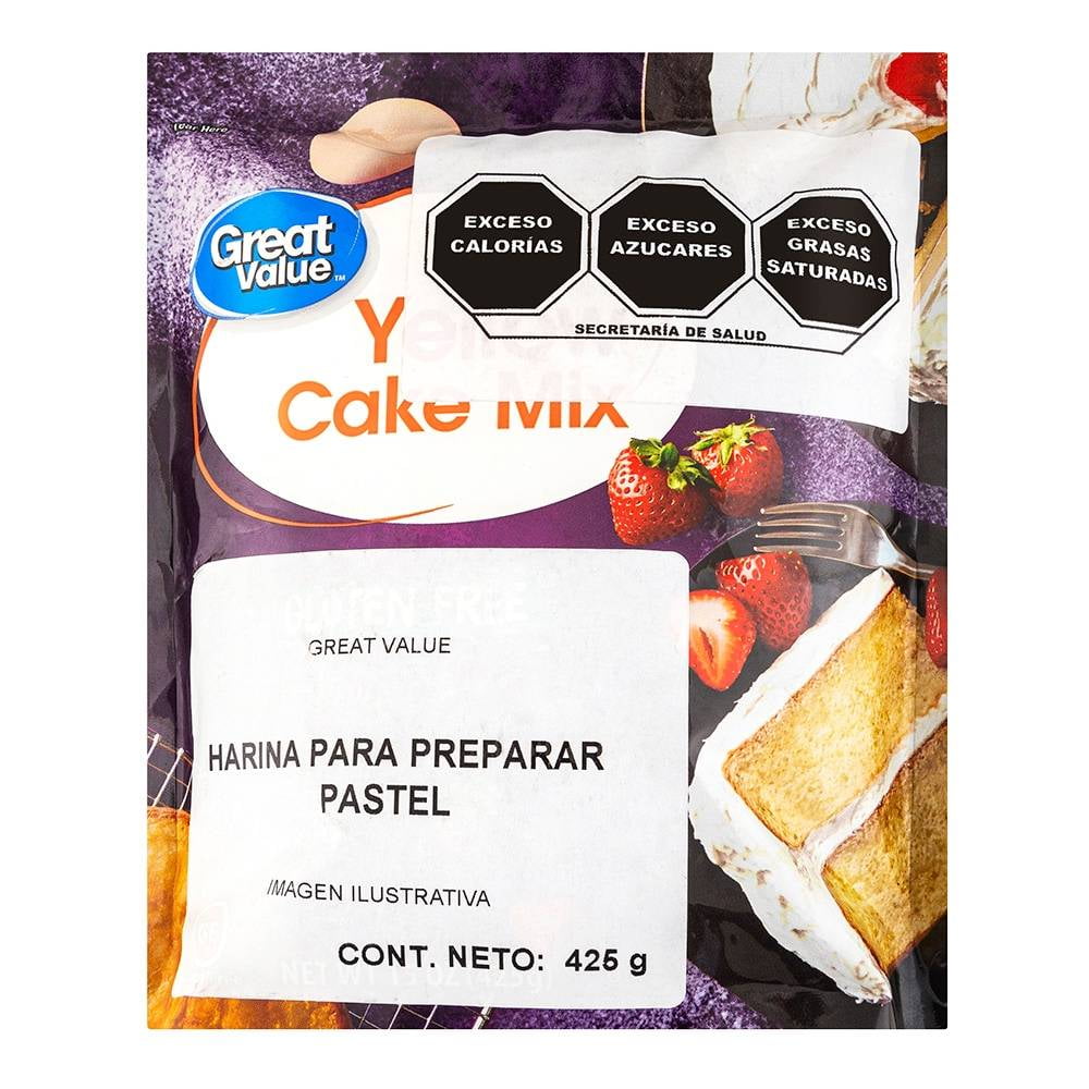 Harina para preparar pastel Great Value yellow cake mix 425 g | Walmart