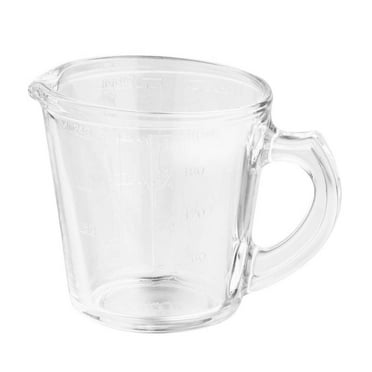 Cabilock Taza medidora de vidrio con patrón de unicornio, taza para hacer  jugos, taza de café, taza de té y leche, taza batidora de huevos con  báscula